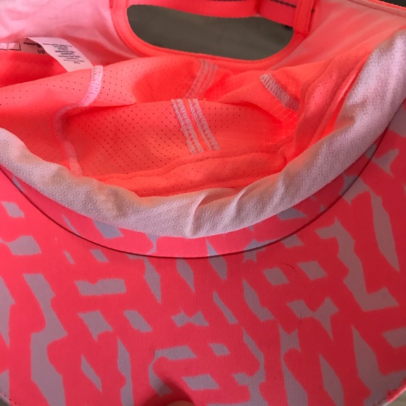 Lululemon running hat. Bright peachy pink, great condition. - Picture 3 of 6